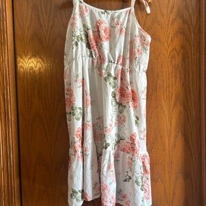 SHEIN Curve Pink Floral Dress